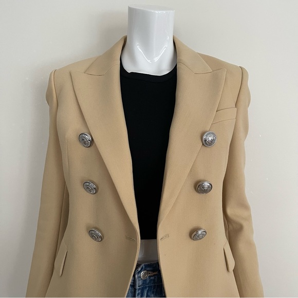 BALMAIN Wool Double Breasted Blazer (Size 36) - Picture 4 of 10